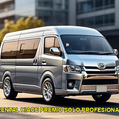rental hiace premio solo profesional